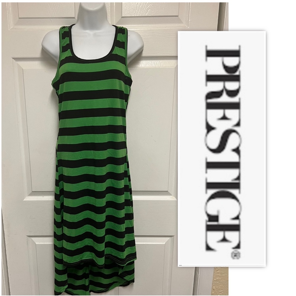 Prestige Striped Long Tank Maxi Dress